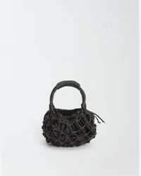 Fabiana Filippi Borsa Intrecciata In Nappa - Donna Borse Mini & Pochette Nero Nero