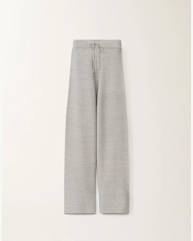 Fabiana Filippi Pantalone In Cotone Organico E Lurex Grigio