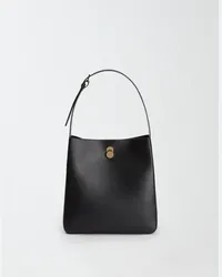 Fabiana Filippi Borsa Hobo In Pelle Di Vitello Nero