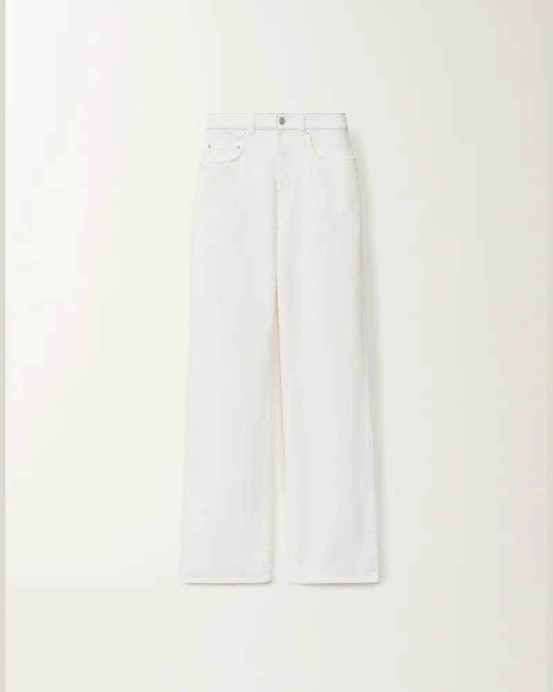 Fabiana Filippi Pantalone Denim 5 Tasche Bianco