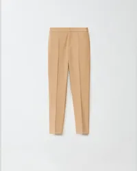 Fabiana Filippi Pantalone Montefalco In Gabardina Marrone