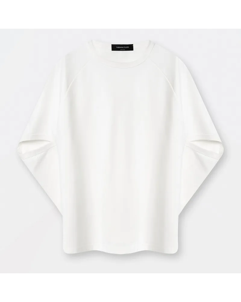 Fabiana Filippi T-shirt In Jersey Bianco