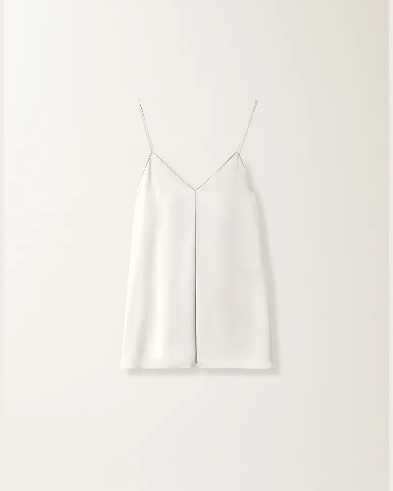 Fabiana Filippi Top Lingerie In Raso Di Viscosa Bianco