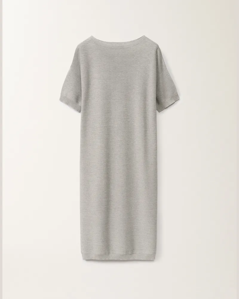 Fabiana Filippi Abito In Maglia Di Cotone Organico E Lurex Grigio