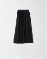 Fabiana Filippi Gonna Midi In Tulle Nero