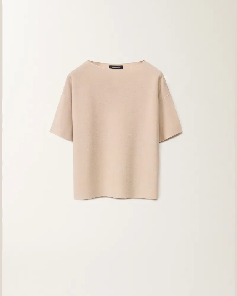 Fabiana Filippi Maglia In Cotone E Lurex Rosa