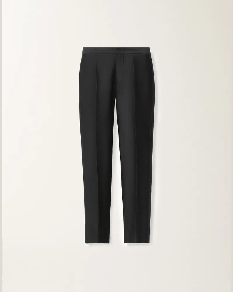 Fabiana Filippi Pantalone Montefalco In Cotone E Seta Mikado Nero
