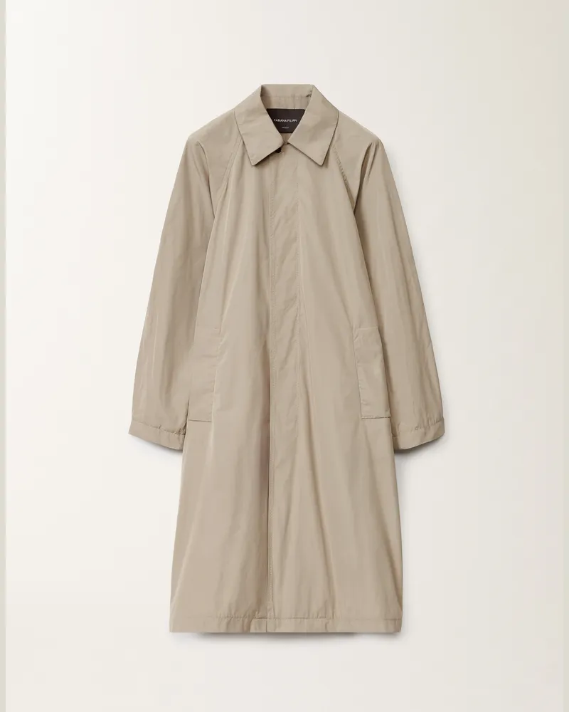 Fabiana Filippi Trench In Micro Faille Argilla