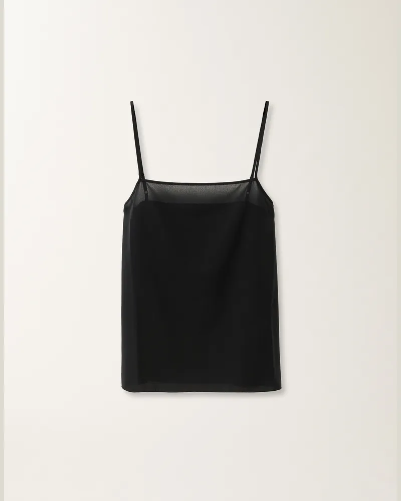 Fabiana Filippi Top In Georgette Nero