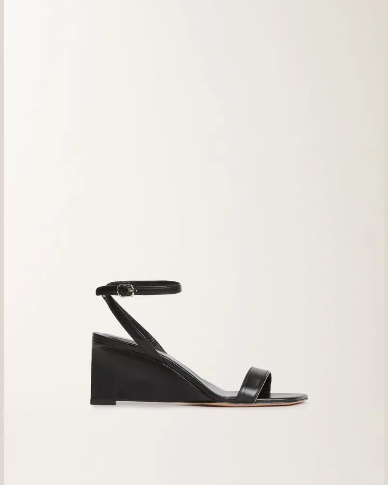 Fabiana Filippi Zeppa In Pelle Di Vitello Nero