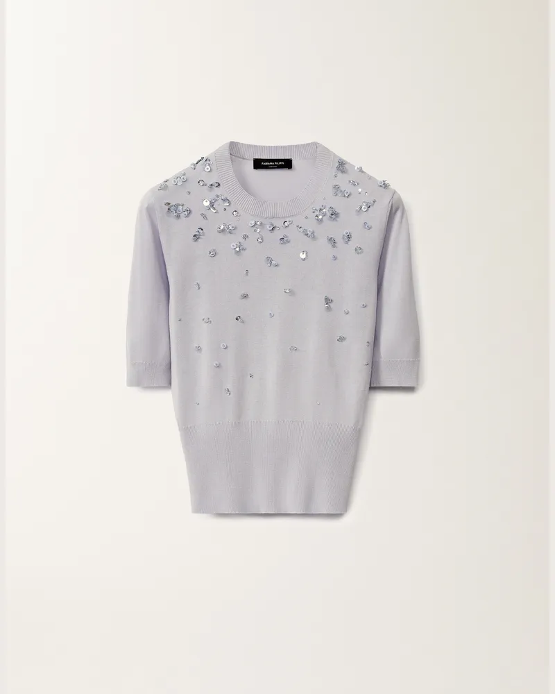 Fabiana Filippi Maglia In Cotone Malva