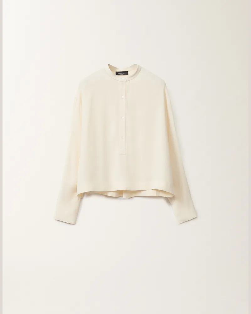 Fabiana Filippi Camicia In Enver Satin Bianco