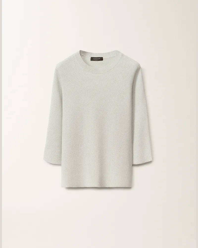 Fabiana Filippi Maglia In Cotone Organico E Lurex Verde