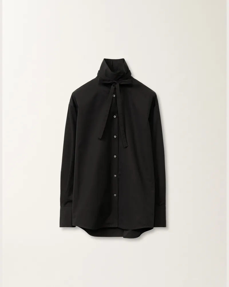 Fabiana Filippi Camicia Boyfriend In Popeline Nero