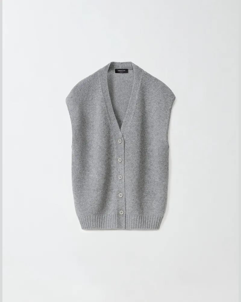 Fabiana Filippi Gilet In Cashmere Garza Roccia