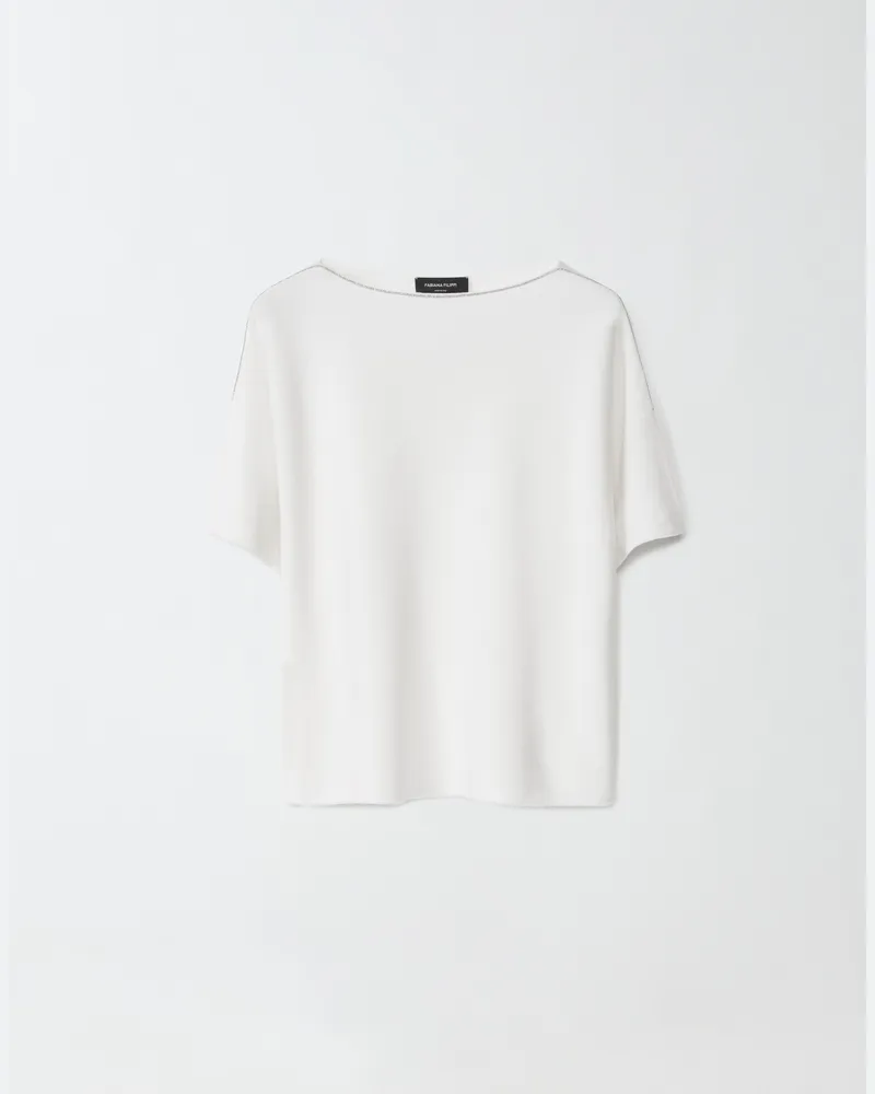 Fabiana Filippi Maglia In Cotone Organico Bianco