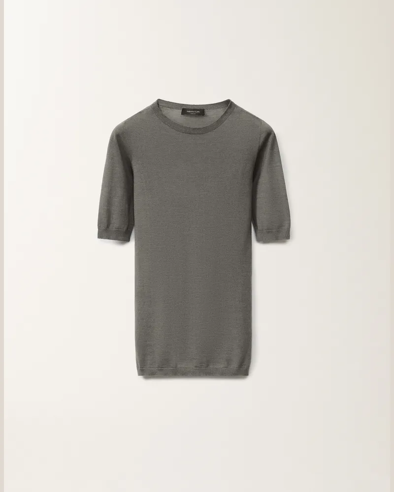 Fabiana Filippi Maglia In Cashmere E Seta Grigio