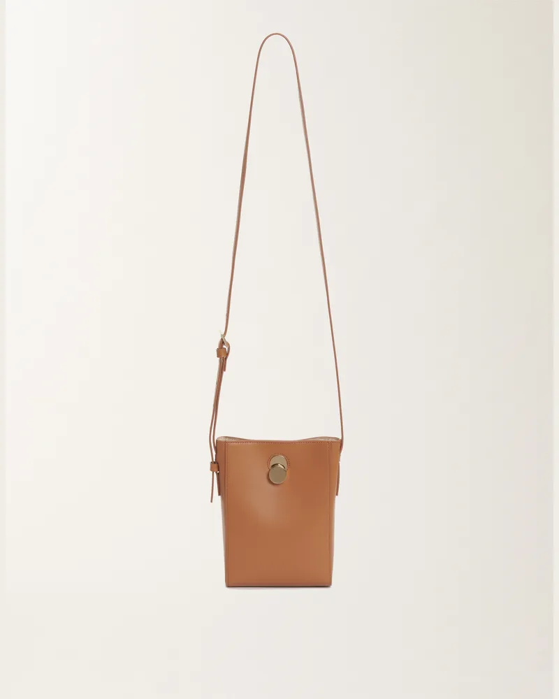 Fabiana Filippi Mini Bag Eclissi In Pelle Di Vitello Marrone