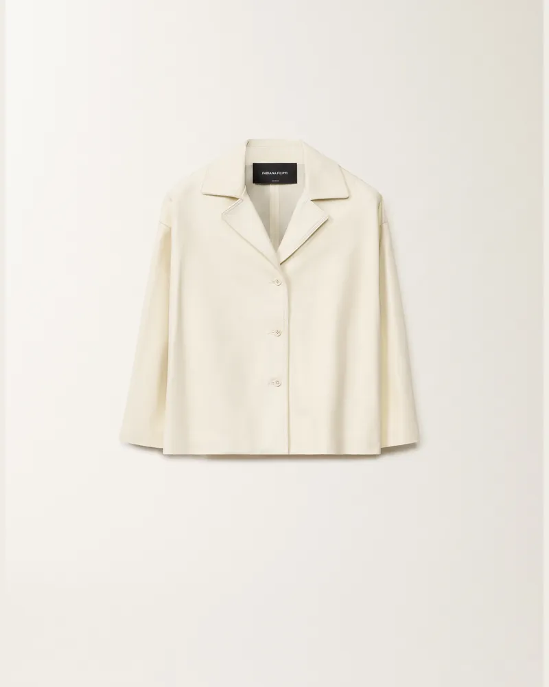 Fabiana Filippi Giacca In Nappa Pesante Bianco