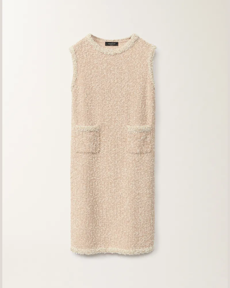 Fabiana Filippi Mini Abito Effetto Tweed Rosa