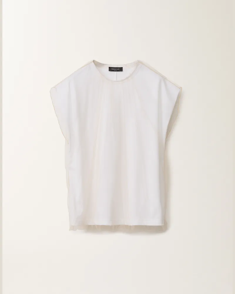 Fabiana Filippi T-shirt In Jersey Bianco