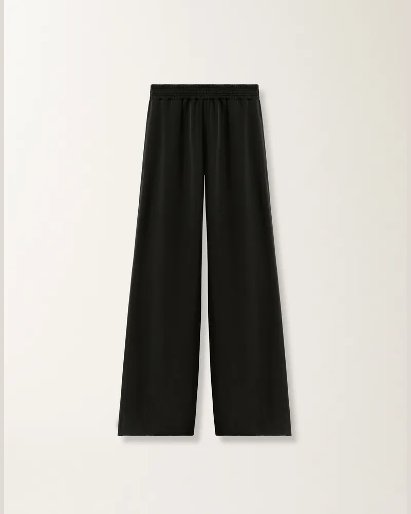 Fabiana Filippi Pantalone Amelia Jogging In Fluido Di Viscosa Nero