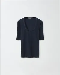 Fabiana Filippi T-shirt In Jersey Blu