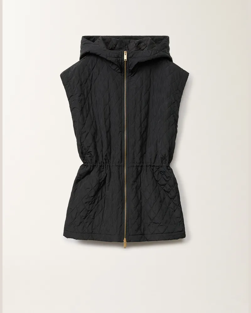 Fabiana Filippi Gilet In Taffetà Tecnico Blu