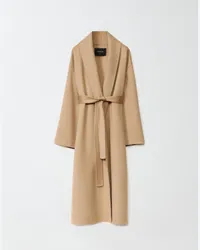 Fabiana Filippi Cappotto In Double Di Cashmere Marrone