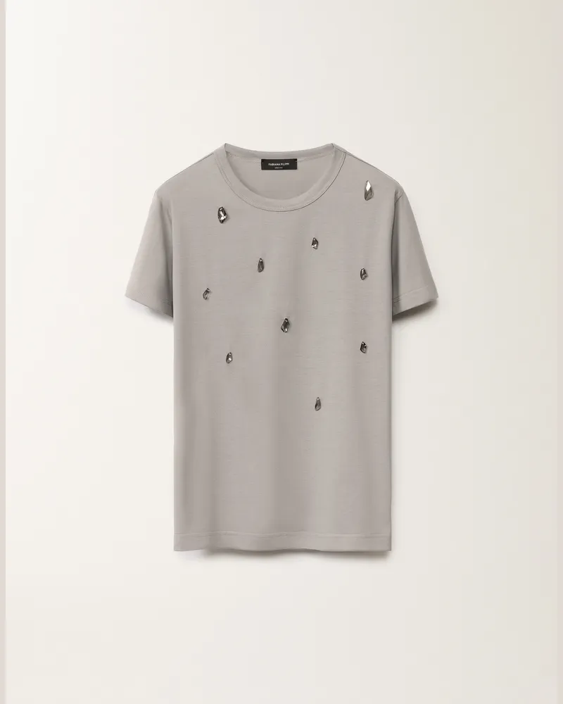 Fabiana Filippi T-shirt In Jersey Grigio