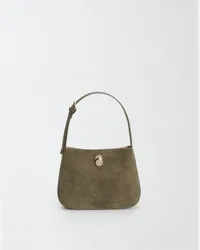 Fabiana Filippi Borsa Hobo In Camoscio Verde