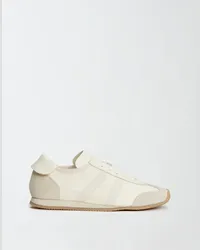 Fabiana Filippi Sneaker In Nappa E Camoscio Bianco