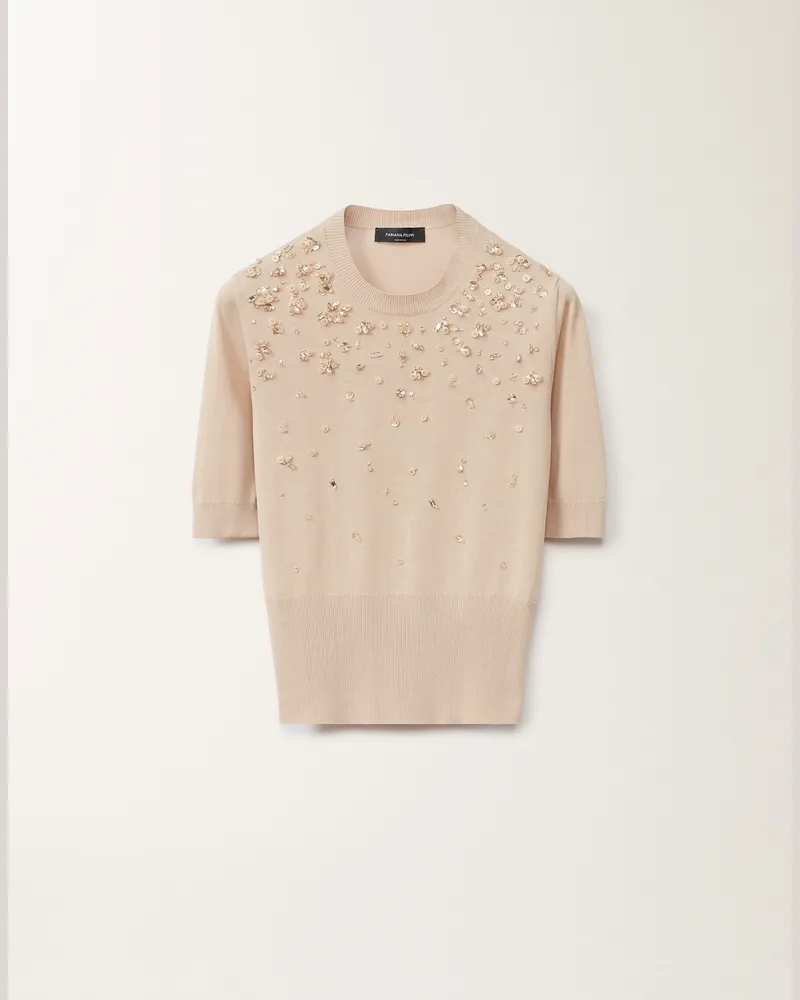 Fabiana Filippi Maglia In Cotone Sabbia