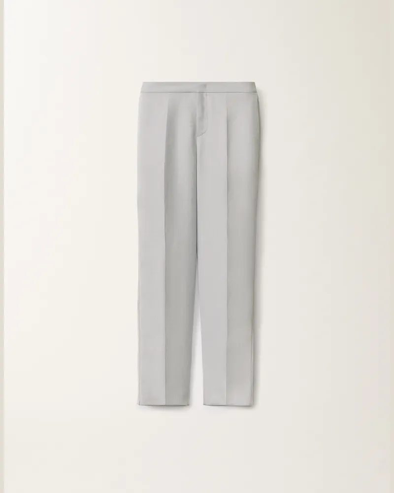 Fabiana Filippi Pantalone Montefalco In Lino E Viscosa Malva
