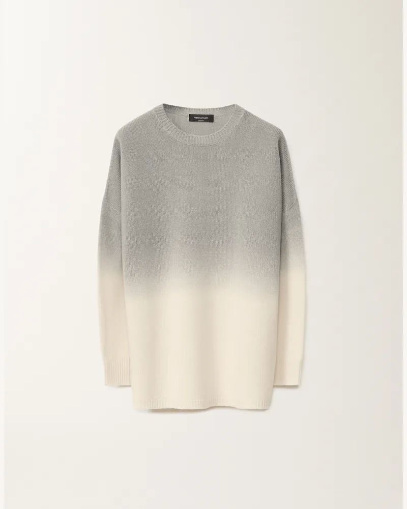 Fabiana Filippi Maglia In Platinum Sfumato Grigio