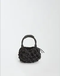 Fabiana Filippi Borsa Intrecciata In Nappa - Donna Borse Mini & Pochette Black Black