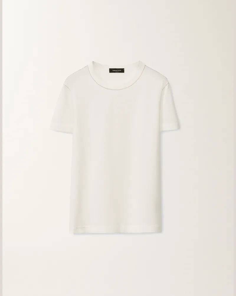 Fabiana Filippi T-shirt In Jersey Bianco