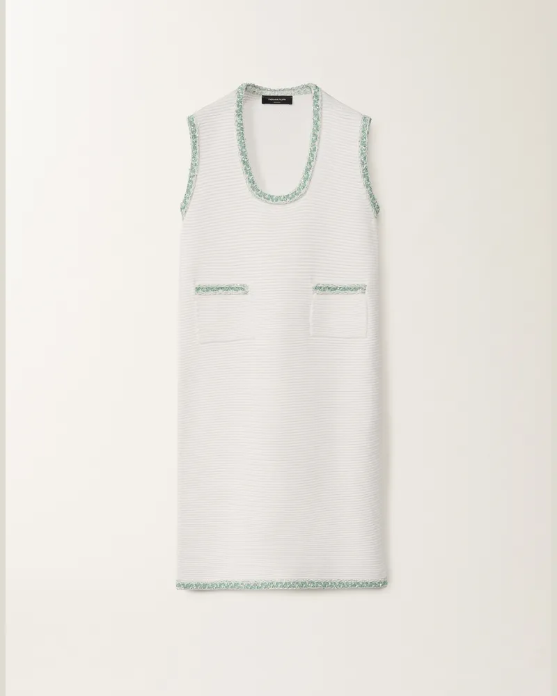 Fabiana Filippi Abito In Maglia Di Cotone Organico Bianco