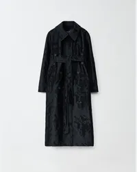 Fabiana Filippi Cappotto In Jacquard Nero