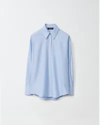 Fabiana Filippi Camicia In Cotone Oxford Blu