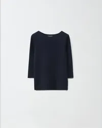 Fabiana Filippi Maglia In Lana E Cotone Blu