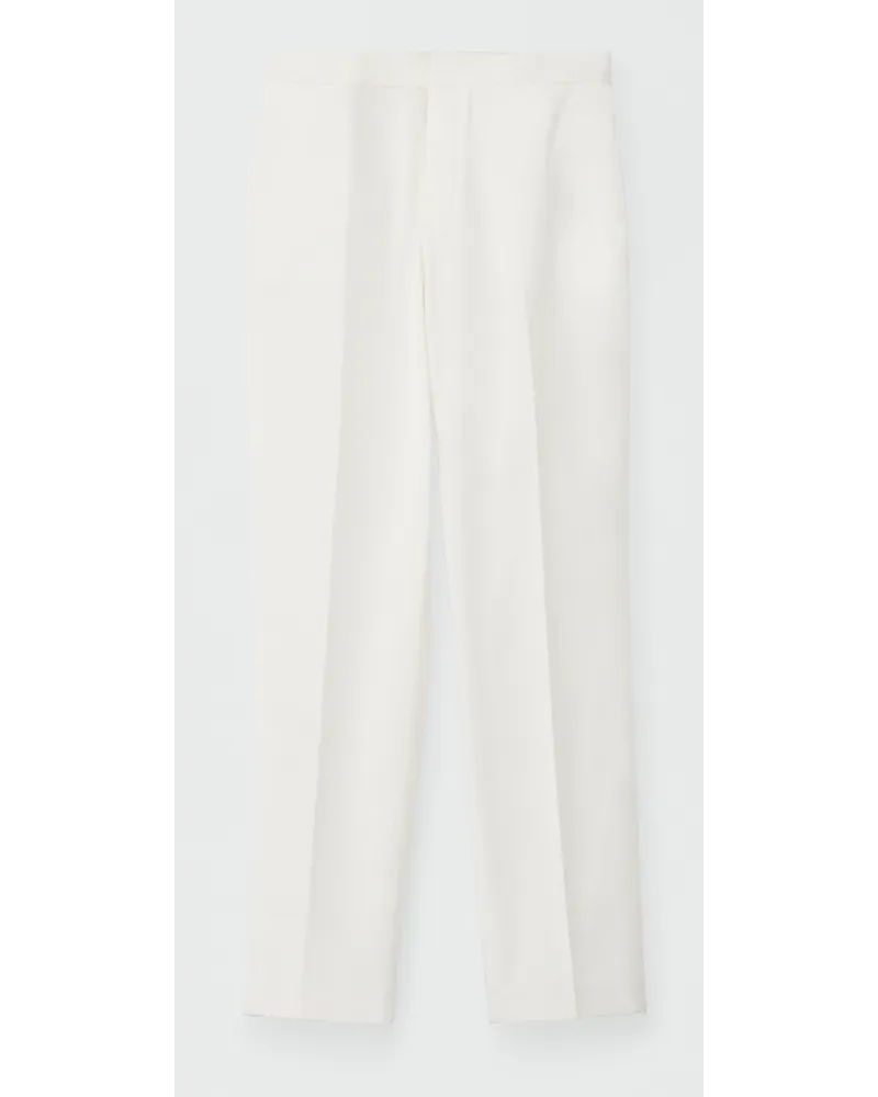Fabiana Filippi Pantalone In Gabardina Bianco