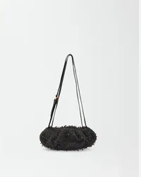 Fabiana Filippi Minaudiere Mini In Duchesse Nero