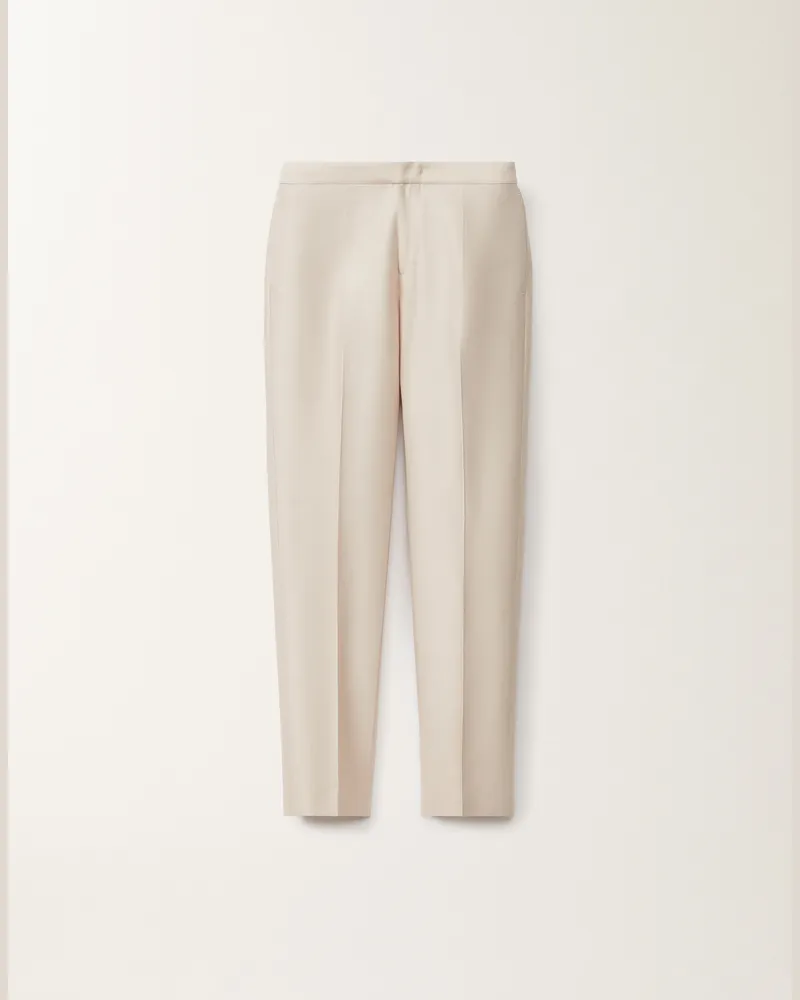 Fabiana Filippi Pantalone Montefalco In Cotone E Seta Mikado Marrone