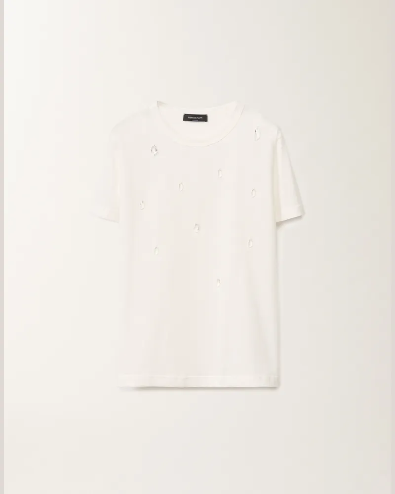 Fabiana Filippi T-shirt In Jersey Bianco
