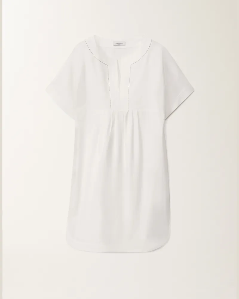 Fabiana Filippi Abito In Popeline Stretch Bianco