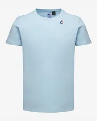 K-Way LE VRAI EDOUARD - T-ShirtsTop - T-Shirt AZURE LT MARINE 