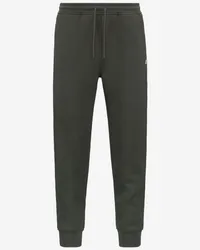 K-Way MICK SPACER - Pants - Pantaloni sportivi GREEN BLACKISH 