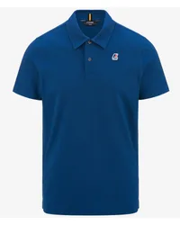 K-Way GREGOIRE TAPE - Polo Shirts - Polo Blue Royal Marine 