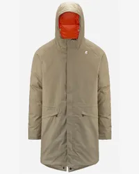 K-Way JEREMY THERMO COTTON - Jackets - 3/4 lunghezza BEIGE KHAKI 